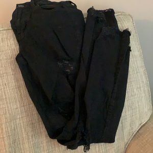 Black AE distressed jeans